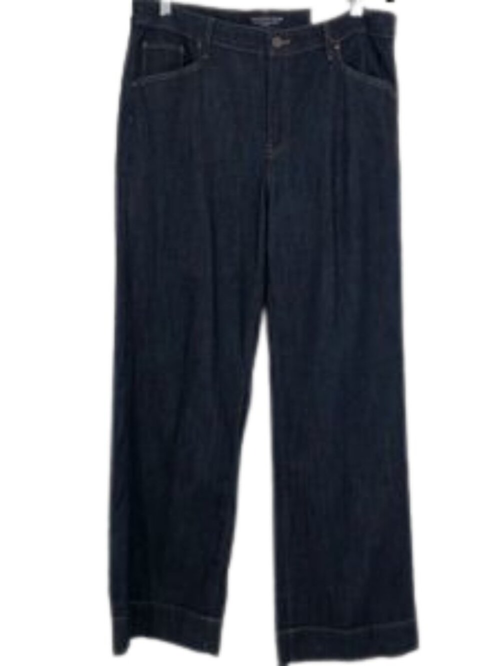 Chico’s Trouser Jean Womens 16 High Rise Chestnut Rinse Indigo Dark Wash NWT - Picture 3 of 9